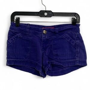 Y2K Unionbay Blue Flap Pockets Low Rise Shorts Size 0